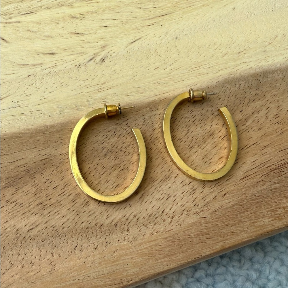 Vintage Gold Hoop Earrings